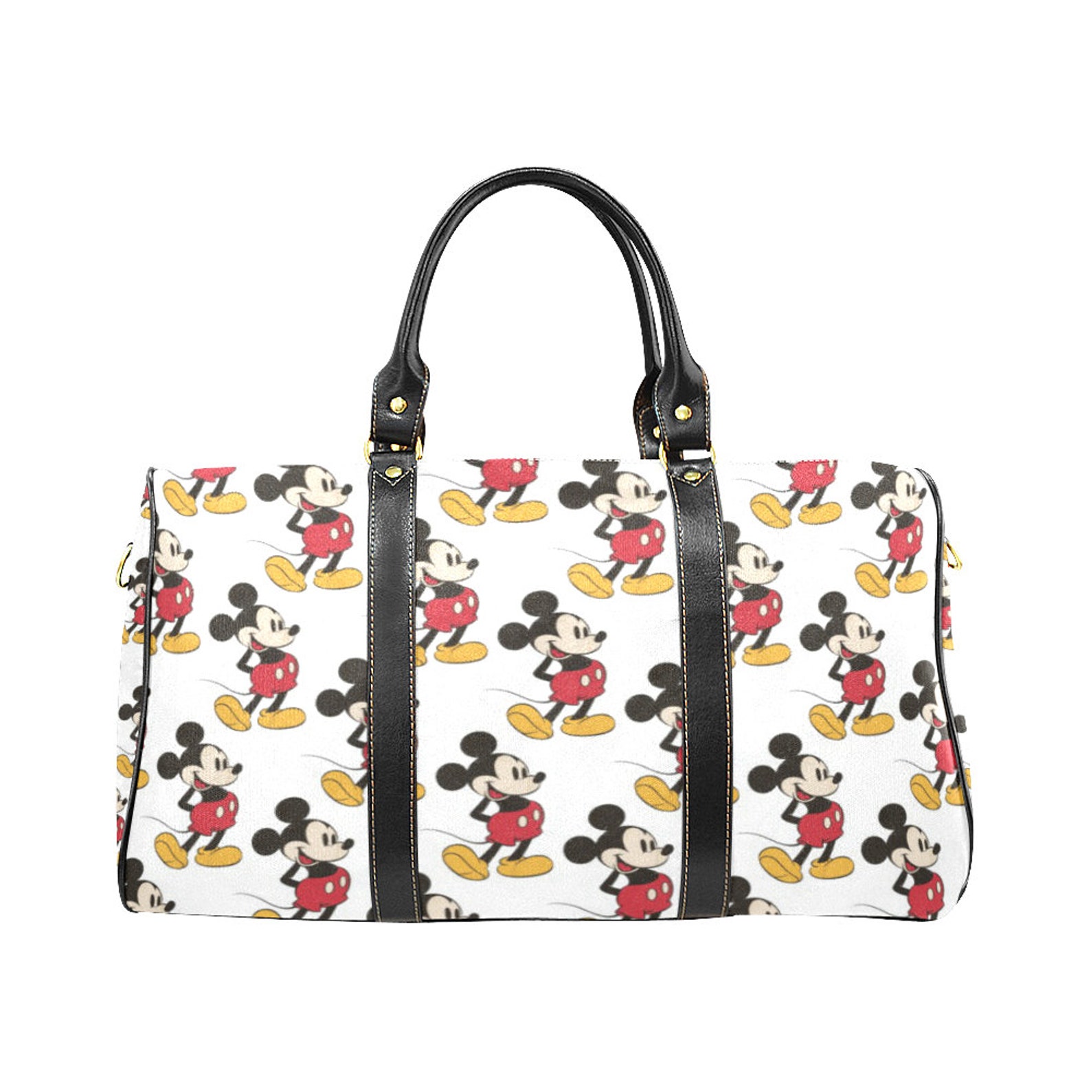 Mickey Mouse Travel Bag Mickey Duffel Bag Disney Duffel Etsy