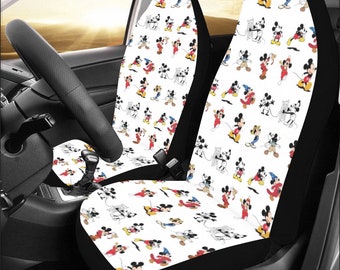 Mickey Through the Years Car Seat Covers | Mickey Mouse Car Accessory | Disney Car Seat Covers | Car Seat Protector | Car Seat Cover |