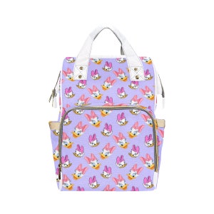 Daisy Duck Diaper Bag Backpack | Daisy Duck Diaper Bag | Disney Diaper Bag | Disneyland Backpack | Disney Bag | Diaper Backpack |