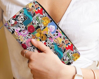 Alice in Wonderland Zipper Wallet | Alice Zipper Wallet | Alice Wallet | Disney Wallet | Disney Purse | Disney Wallet |