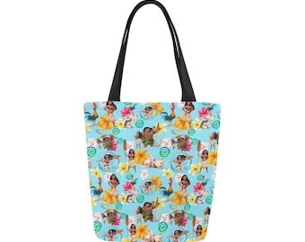 Bolso de lona de Moana / Bolso de mano de Moana / Bolso de Moana / Monedero de Moana / Bolso de lona de Moana y sus amigos / Bolso de mano de Disneyland / Bolso de lona /