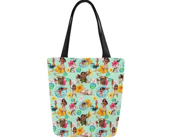 Bolso de lona de Moana / Bolso de mano de Moana / Bolso de Moana / Monedero de Moana / Bolso de lona de Moana y sus amigos / Bolso de mano de Disneyland / Bolso de lona /