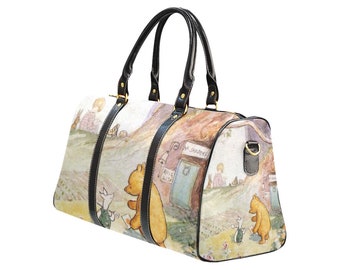 Bolsa de viaje clásica de Pooh / Bolsa de lona de Winnie The Pooh / Bolsa de lona de Disney / Bolsa de Disney / Equipaje de Disney / Maleta de Disney / Bolsa de Disneyland /
