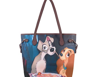 Lady and the Tramp Purse | Lady and the Tramp Tote | Disney Purse | Disney Dogs Bag | Disney Tote Bag | Disneyland Purse | Disney Dogs Bag