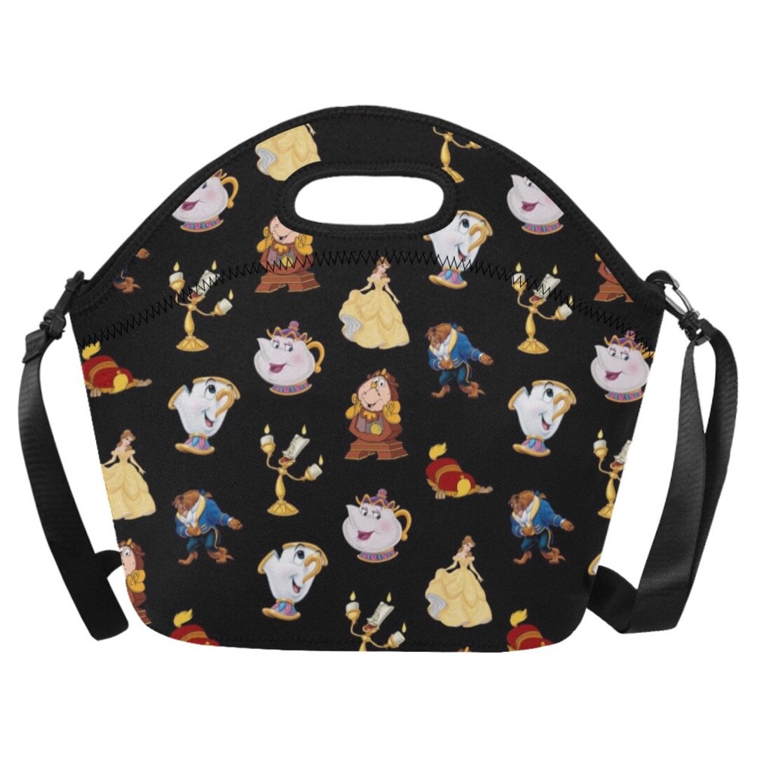 Beauty and the Beast Neoprene Lunch Bag Beauty and the Beast Lunch Bag Disney Lunch Bag Disney