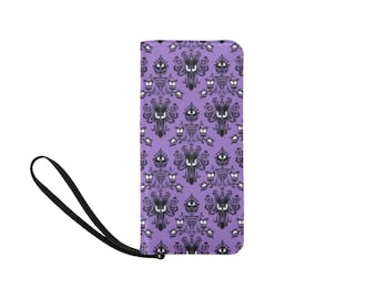 Haunted Mansion Wallpaper Wrist Wallet | Haunted Mansion Wallet | Disney Halloween Wallet | Haunted Mansion Purse | Disney Wallet | Disney