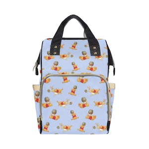 Pooh Bear Hunny Pot Diaper Bag Backpack | Pooh Bear Backpack | Disney Diaper Bag | Disney Backpack | Disney Bag | Disney Diaper Backpack |