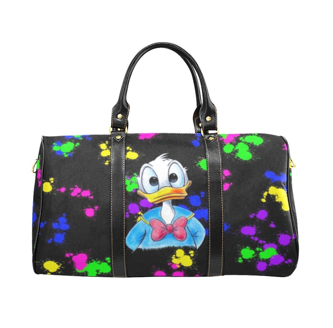 Donald Duck Travel Bag Donald Duck Duffel Bag Disney Etsy