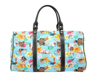 Bolsa de viaje de Moana y sus amigos / Bolsa de viaje de Moana / Bolsa de lona de Disney / Bolsa de Disney / Equipaje / Maleta de Moana / Bolso de Moana / Monedero de Moana /