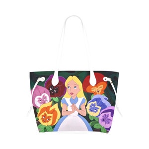 Alice in Wonderland Canvas Purse | Alice in Wonderland Purse | Alice in Wonderland Tote Bag | Cheshire Cat Purse | Queen of Hearts Purse |