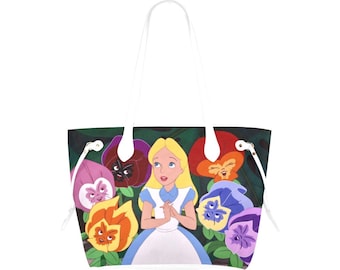 Monedero de lona de Alicia en el País de las Maravillas / Monedero de Alicia en el País de las Maravillas / Bolso de mano de Alicia en el País de las Maravillas / Monedero del Gato de Cheshire / Monedero de la Reina de Corazones /