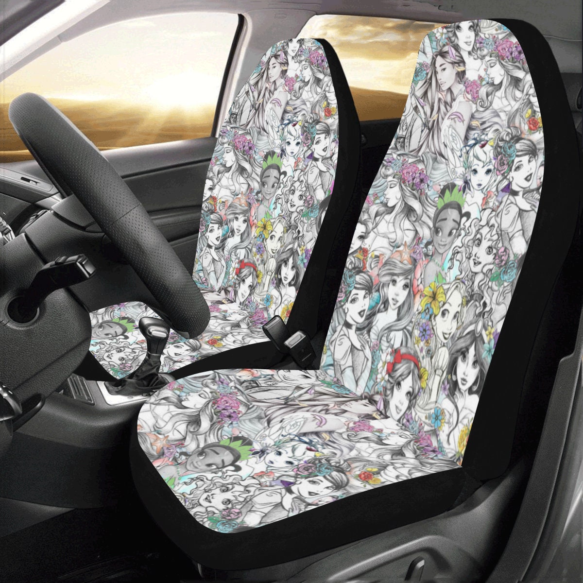 Disney Princess Car Seat Covers Disney Car Seat Covers Car Seat Protector Car Seat Cover Car Cover Disney Car Disney Princess Etsy Canada