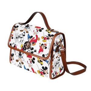 Mickey Through the Years Canvas Purse | Mickey Mouse Purse | Mickey Mouse Crossbody Purse | Mickey Bag | Disney Crossbody Purse | Disney Bag