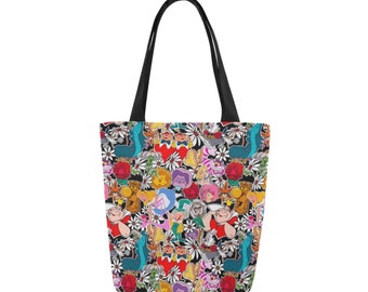 Alice in Wonderland Canvas Tote | Alice in Wonderland Tote | Alice in Wonderland Bag | Disney Canvas Tote Bag | Disneyland Tote Bag |