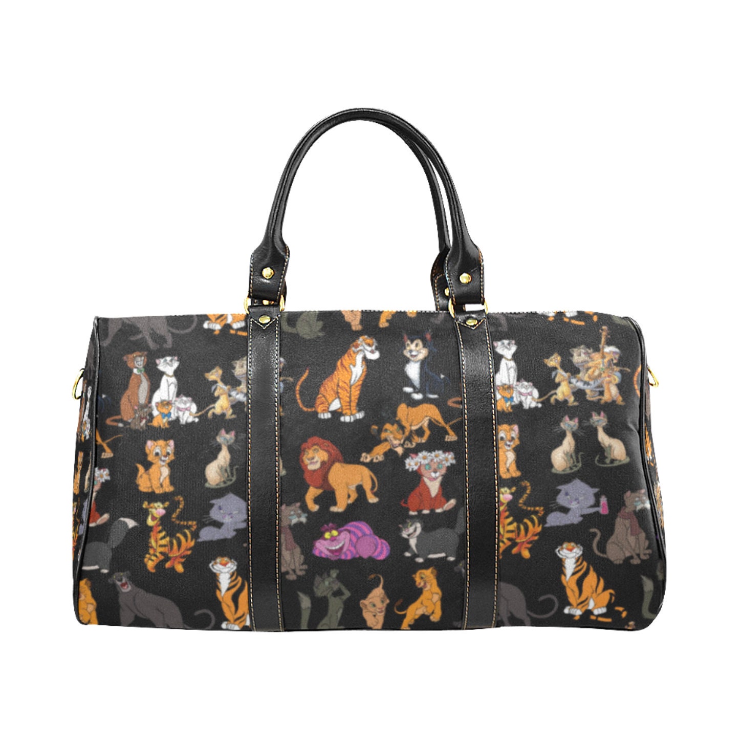 Disney Cats Travel Bag Disney Cats Duffel Bag Disney Etsy