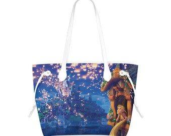 Verstrickt Canvas Tragetasche | Rapunzel Tote Bag | Rapunzel Geldbörse | Verhedderte Einkaufstasche | Disney Prinzessinnen Geldbörse | Disney Geldbörse | Disneyland Tasche