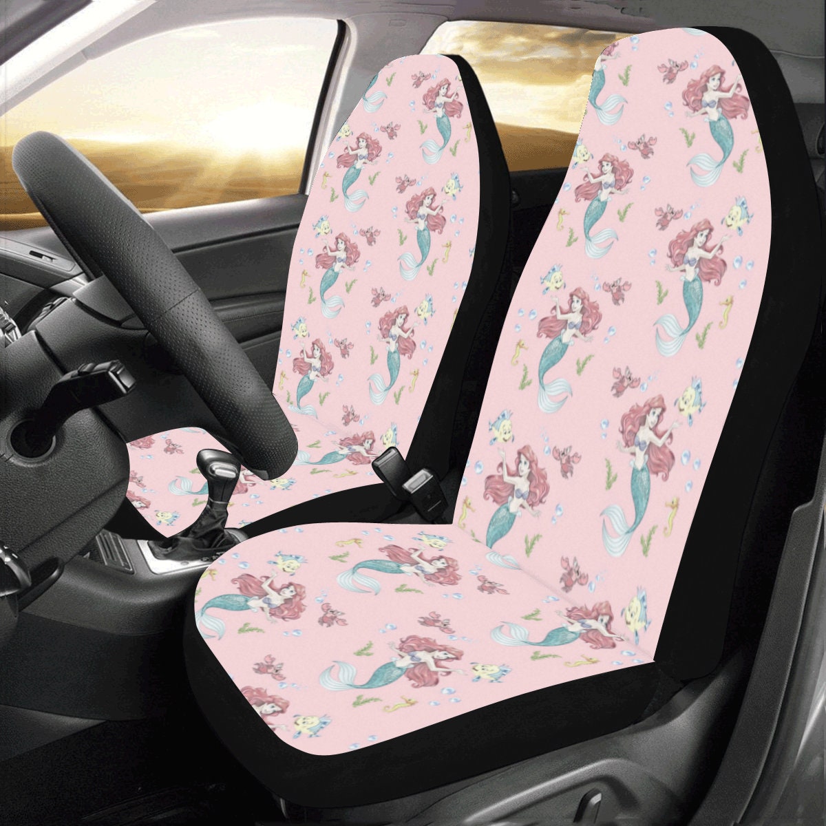 Little Mermaid Car Seat Covers | Ariel Car Seat Covers | Disney Car Seat Covers