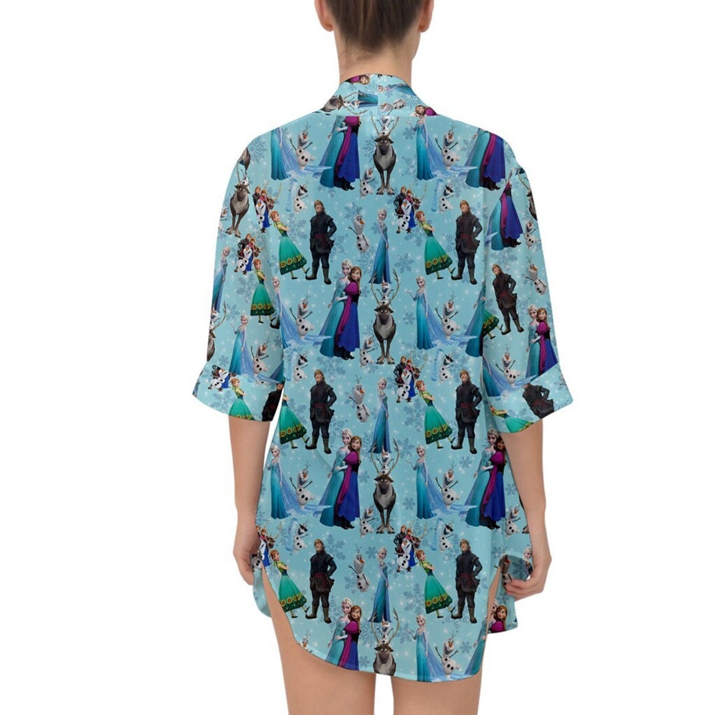 Frozen Chiffon Kimono | Frozen Kimono | Frozen Swimsuit Cover Up