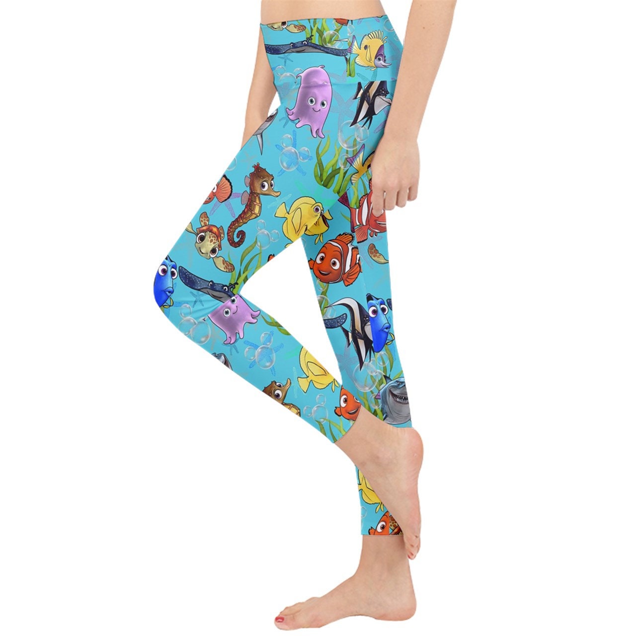 Finding Nemo Leggings Nemo Leggings Finding Nemo Pants Disney Yoga Pants  Yoga Pants Yoga Leggings Disney Yoga Leggings -  UK