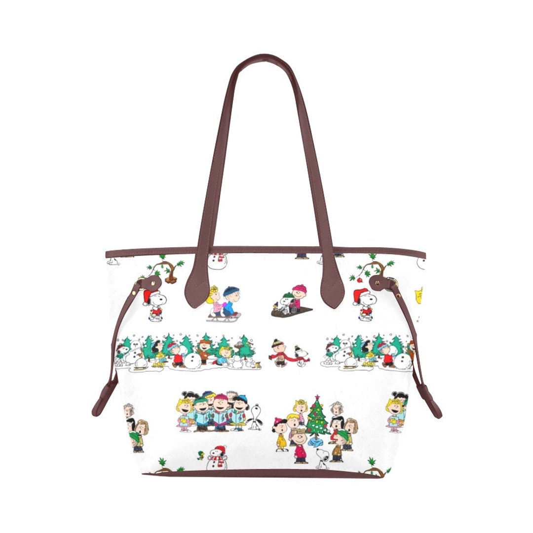 Christmas Canvas Purse Happy Holiday Purse Christmas Purse Chuck Brown