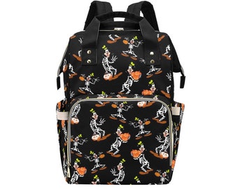 Goofy Skeleton Diaper Bag Backpack | Goofy Halloween Backpack | Disney Halloween Bag | Disney Halloween  Disney Diaper Bag | Disney Backpack