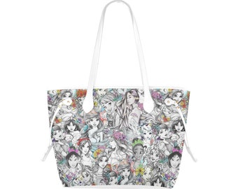 Disney Princess Canvas Tote Purse | Princess Tote Bag | Princess Purse | Disney Princess Tote Bag | Disney Princess Purse | Disney Purse |
