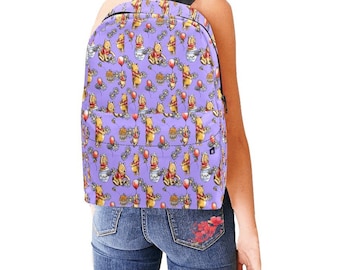 Pooh Bear Backpack | Pooh Bear Book Bag | Winnie the Pooh Backpack | Disneyland Backpack | Disney Backpack | Disney Bag | Disney World Bag |