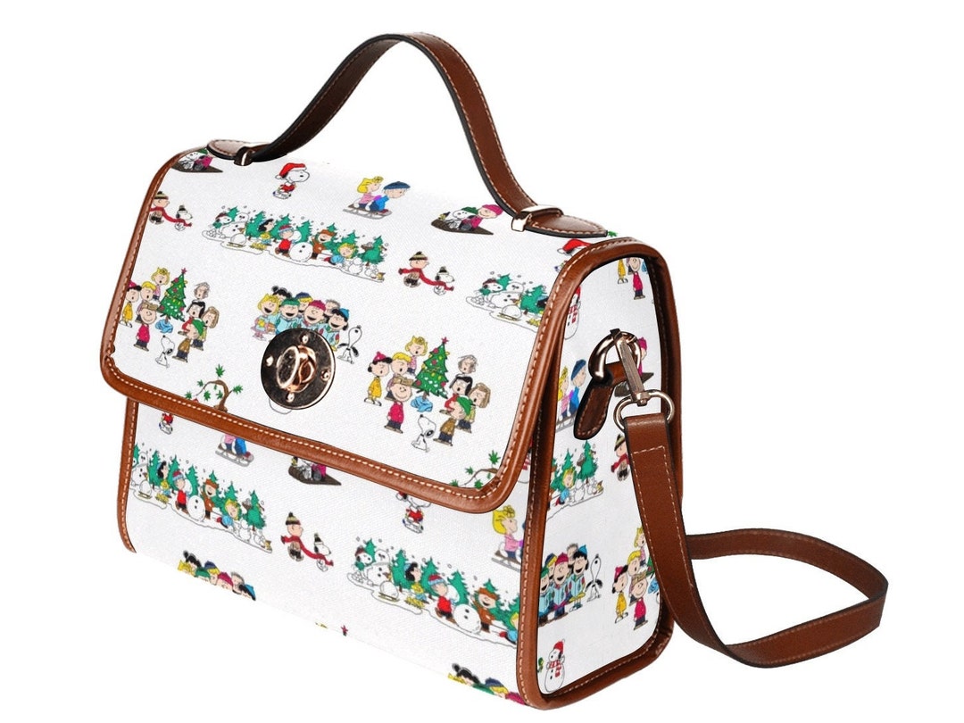 Christmas Canvas Purse Happy Holiday Purse Christmas Purse Chuck Brown