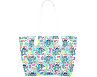 Monedero navideño de Stitch / Monedero de Stitch / Bolso de Stitch / Monedero navideño de Stitch / Bolso navideño de Disney / Lilo y Stitch Navidad