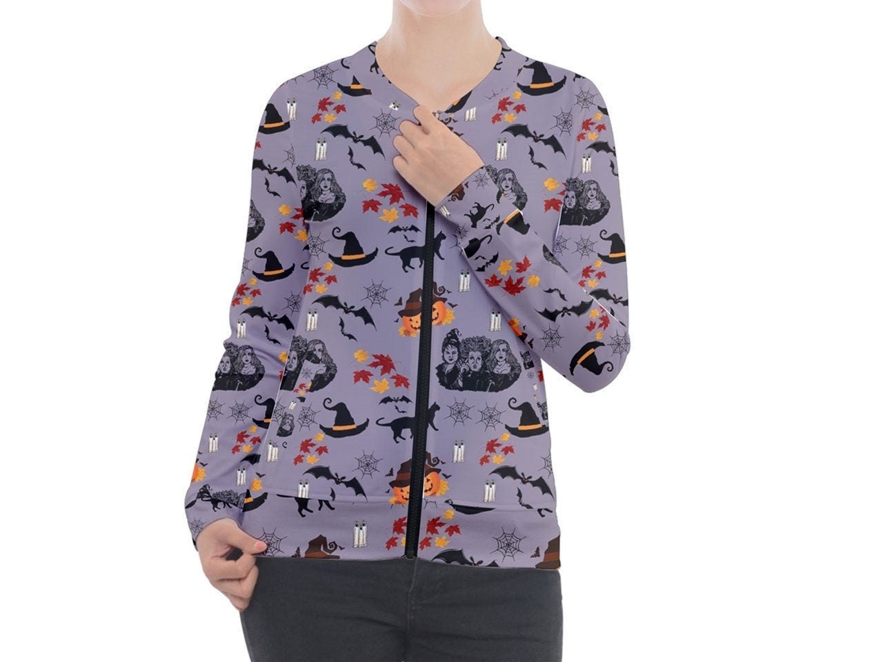 Hocus Pocus Jacket | Hocus Pocus Zip-up Jacket | Disney Nurse Jacket