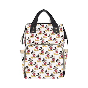 Mickey Mouse Diaper Bag Backpack | Mickey Mouse Backpack | Disney Diaper Bag | Disney Backpack | Mickey Mouse Bag | Disney Diaper Backpack |