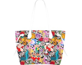Monedero de lona de Alicia en el País de las Maravillas / Monedero de Alicia en el País de las Maravillas / Bolso de mano de Alicia en el País de las Maravillas / Monedero del Gato de Cheshire / Monedero de la Reina de Corazones /