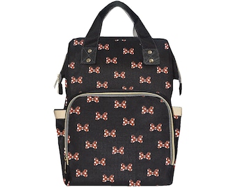 Minnie Mouse Bows luiertas rugzak | Minnie Mouse-rugzak | Disney luiertas Disney rugzak Minnie Mouse tas Disney luierrugzak