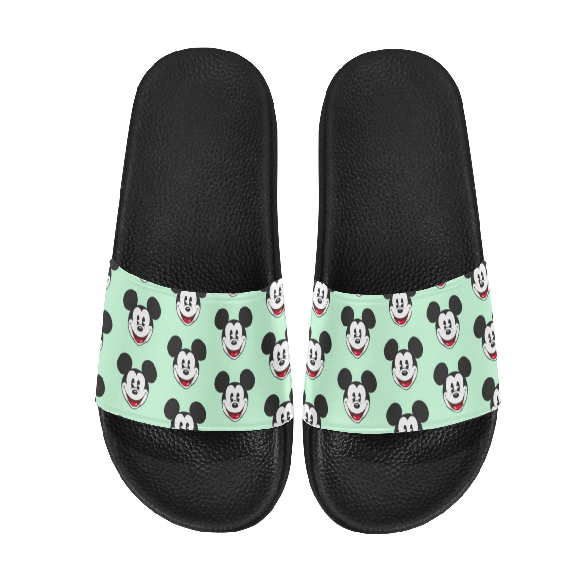 Disney Cartoon Mickey Mouse Slippers Womens Summer New Fashion Wild Flat  Lazy No Heel Small White Sandals Color C3 Shoe Size 36-Insole 23 CM