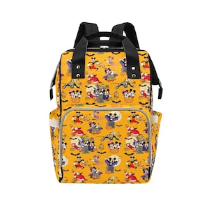 Mickey and Friends Halloween Diaper Bag Backpack | Mickey Halloween Backpack | Disney Halloween Bag | Disney Diaper Bag | Disney Backpack
