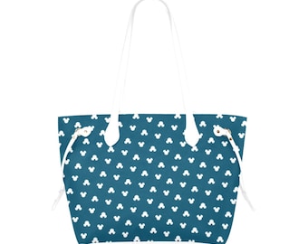 Mickey Mouse Blue Canvas Purse | Mickey Purse | Mickey Mouse Purse | Mickey Mouse Tote Bag | Disney Purse | Disneyland Tote | Mickey Tote