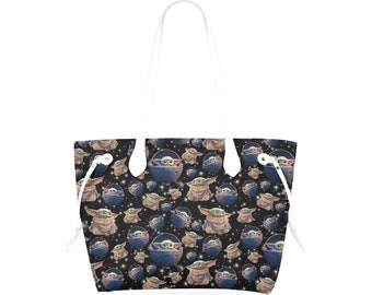 Baby Alien Canvas Purse | Space Wars Purse | Space Purse | Disney Purse | Galaxy Purse | Galaxy Tote | Disneyland Purse | Disneyland Tote |