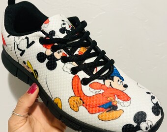 Mickey Mouse Shoes Mickey Shoes Disney Shoes Disney Tennis Shoes