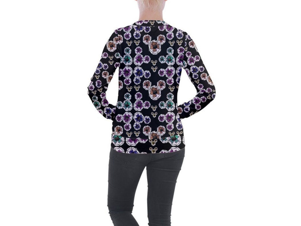 Mickey Mouse Flowers Light Jacket | Mickey Mouse Zip-up Jacket