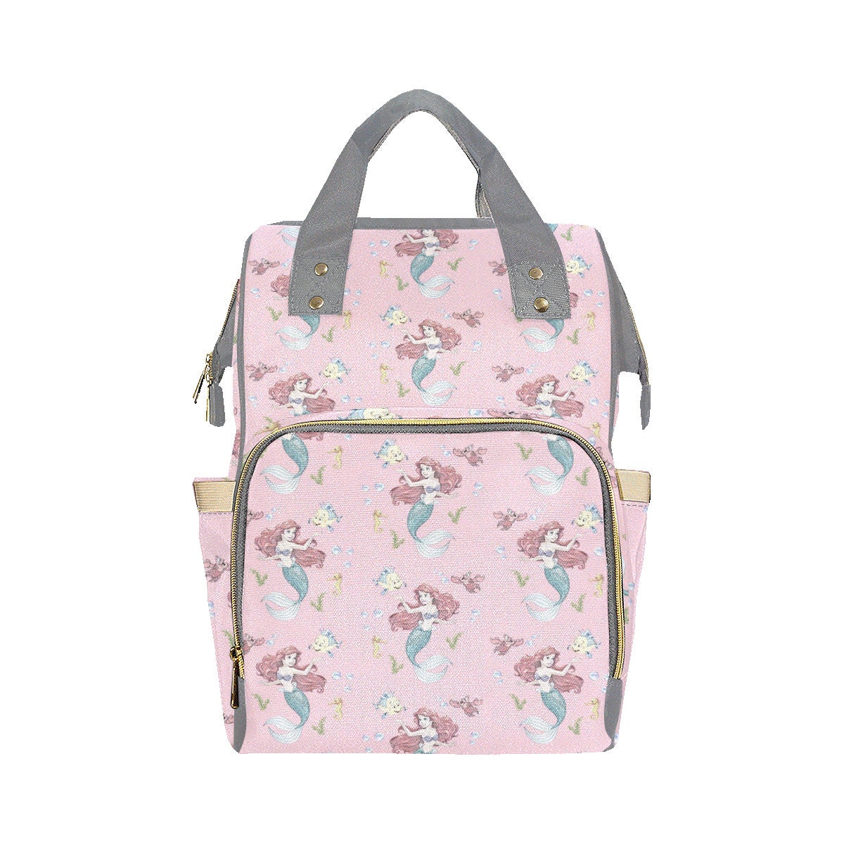 The Little Mermaid Diaper Bag Backpack Disney Backpack Disney Diaper Bag Disneyland Backpack Disney Bag Disney Diaper Backpack Etsy