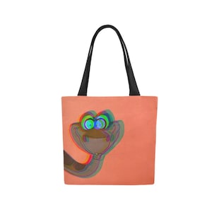 Kaa the Snake Canvas Tote Bag | Jungle Book Tote | Kaa Tote Bag | Jungle Book Purse | Disney Tote Bag | Disney Canvas Tote Bag | Canvas Tote