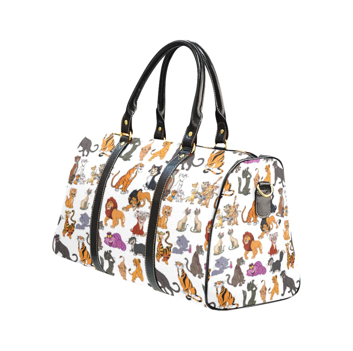 Disney Cats Travel Bag Disney Cats Duffel Bag Disney Etsy