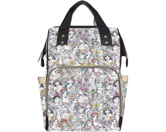 Disney Princess Diaper Bag Backpack | Disney Princess Backpack | Disney Diaper Bag | Disneyland Backpack | Disney Bag Disney Diaper Backpack
