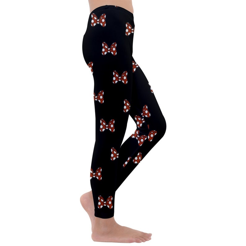 Disney Yoga Pants Kid/'s Yoga Pants | Minnie Mouse Leggings KID/'S Minnie Bow Leggings Disney Leggings Kid/'s Yoga Pants