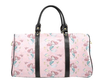 Bolsa de viagem Pequena Sereia | Bolsa de viagem Ariel | Bolsa de viagem Disney | Bagagem Disney | Bolsa esportiva Disney | Mala Disney | Bolsa Ariel |