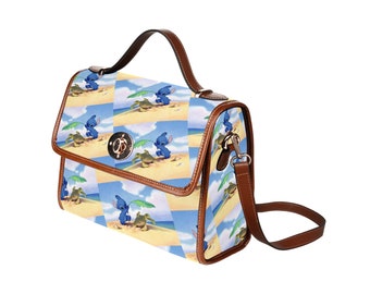 Stitch and Turtle Canvas Purse | Stitch Crossbody Purse | Stitch Purse | Hawaii Purse | Disney Purse | Disneyland Purse | Disney Handbag