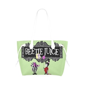 Beetlejuice Canvas Purse | Betelgeuse Purse | Beetlejuice Purse | Beetlejuice Tote | Beetlejuice Bag | Tim Burton Purse | Betelgeuse bag