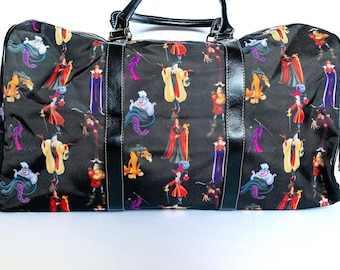 Bolsa de viaje de villanos / Bolsa de viaje de villanos de Disney / Bolsa de lona de villanos / Bolsa de lona de Disney / Maleta de Disney / Equipaje de Disney /