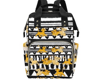 Lion King Diaper Bag Backpack | Simba Backpack | Lion King Bag | Disney Diaper Bag | Disneyland Backpack | Disney Bag | Diaper Backpack |