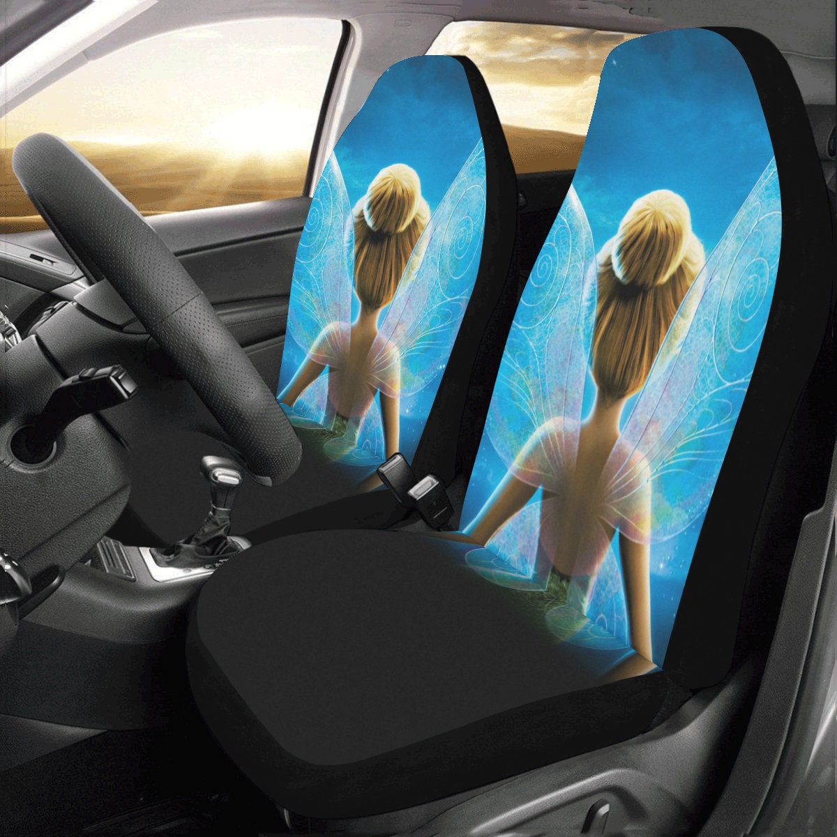 Tinker Bell Car Seat Covers | Tinker Bell Car Accessory | Disney Car Seat Covers